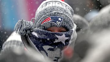MINNEAPOLIS, MN - FEBRUARY 3: New England Patriots fans at a Patriots Super Bowl Rally in Minneapolis, MN on Feb. 03, 2018. (Photo by Barry Chin/The Boston Globe via Getty Images)