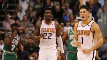 Phoenix Suns Devin Booker Deandre Ayton (Photo by Christian Petersen/Getty Images)
