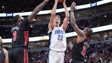 Franz Wagner delivered for the Orlando Magic with a go-ahead basket in the final seconds to defeat the Chicago Bulls. Mandatory Credit: David Banks-USA TODAY Sports