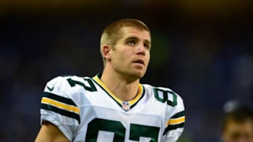 Nov 28, 2013; Detroit, MI, USA; Green Bay Packers wide receiver Jordy Nelson (87) against the Detroit Lions at Ford Field. Mandatory Credit: Andrew Weber-USA TODAY Sports