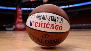 CHICAGO, IL - NOVEMBER 10: A general overall view of the NBA All-Star 2020 Announcement ball on November 10, 2017 at the United Center in Chicago, Illinois. NOTE TO USER: User expressly acknowledges and agrees that, by downloading and or using this photograph, user is consenting to the terms and conditions of the Getty Images License Agreement. Mandatory Copyright Notice: Copyright 2017 NBAE (Photo by David Dow/NBAE via Getty Images)