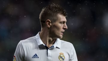 MADRID - OCTOBER 23: Toni Kroos of Real Madrid looks on during their La Liga match between Real Madrid and Athletic Club at the Santiago Bernabeu Stadium on 23 October 2016 in Madrid, Spain. (Photo by Power Sport Images/Getty Images)