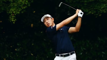 ARDMORE, PA - JUNE 13: Bio Kim of Korea hits his tee shot on the 11th hole during Round One of the 113th U.S. Open at Merion Golf Club on June 13, 2013 in Ardmore, Pennsylvania. (Photo by Scott Halleran/Getty Images)
