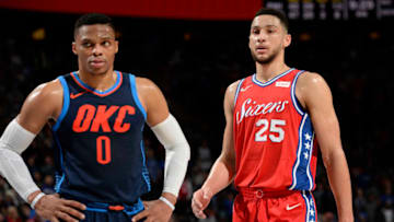 OKC Thunder guard Russell Westbrook (Photo by David Dow/NBAE via Getty Images)