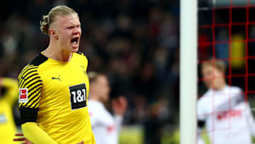 Erling Haaland and Borussia Dortmund were frustrated by FC Köln. (Photo by Dean Mouhtaropoulos/Getty Images)
