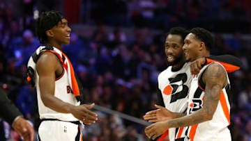LA Clippers Patrick Beverley Terance Mann Lou Williams (Photo by Katharine Lotze/Getty Images)
