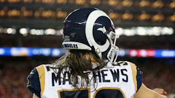 SANTA CLARA, CALIFORNIA - DECEMBER 21: Clay Matthews #52 of the Los Angeles Rams looks from the side line in the third quarter against the San Francisco 49ers at Levi's Stadium on December 21, 2019 in Santa Clara, California. (Photo by Lachlan Cunningham/Getty Images)