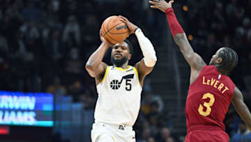 Malik beasley, Utah Jazz and Caris LeVert, Cleveland Cavaliers. Photo by Jason Miller/Getty Images