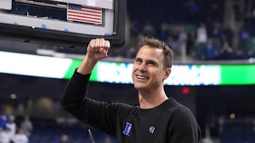 Duke basketball head coach Jon Scheyer (Bob Donnan-USA TODAY Sports)
