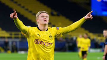 Erling Haaland of Borussia Dortmund. (Photo by Alex Gottschalk/DeFodi Images via Getty Images)
