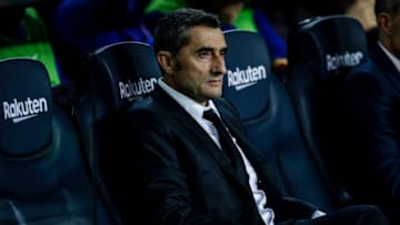 Ernesto Valverde from Spain of FC Barcelona during the La Liga match between FC Barcelona and Real Valladolid in Camp Nou Stadium in Barcelona 29 of October of 2019, Spain. (Photo by Xavier Bonilla/NurPhoto via Getty Images)