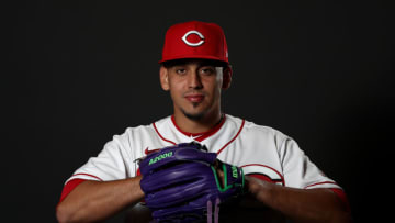 Jose De Leon, Cincinnati Reds. (Photo by Jamie Squire/Getty Images)