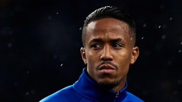 PORTO, PORTUGAL - NOVEMBER 06: Eder Militao of FC Porto looks on prior to the Group D match of the UEFA Champions League between FC Porto and FC Lokomotiv Moscow at Estadio do Dragao on November 6, 2018 in Porto, Portugal. (Photo by Quality Sport Images/Getty Images)