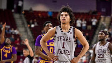 Marcus Williams, Texas A&M basketball Mandatory Credit: Maria Lysaker-USA TODAY Sports