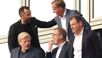 Hasan Salihamidzic and Hans-Joachim Watzke. (Photo by Alexander Hassenstein/Getty Images)