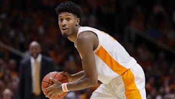 KNOXVILLE, TN - FEBRUARY 5: Kyle Alexander #11 of the Tennessee Volunteers looks to pass during the game between the Missouri Tigers and the Tennessee Volunteers at Thompson-Boling Arena on February 5, 2019 in Knoxville, Tennessee. Tennessee won 72-60. (Photo by Donald Page/Getty Images)