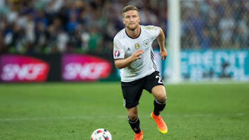 Shkodran Mustafi during the UEFA EURO semi final match between Germany and France at Stade Velodrome on July 7, 2016 in Marseille, France. (Photo by Foto Olimpik/NurPhoto via Getty Images)