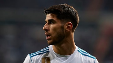 MADRID, SPAIN - JANUARY 24: Marco Asensio of Real Madrid looks on during the Spanish Copa del Rey Quarter Final Second Leg match between Real Madrid and Leganes at Bernabeu on January 24, 2018 in Madrid, Spain. (Photo by Quality Sport Images/Getty Images)