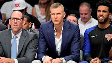 New York Knicks Kristaps Porzingis (Photo by Steven Ryan/Getty Images)
