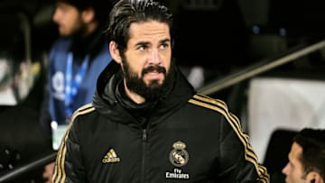 MADRID, SPAIN - FEBRUARY 16: Isco of Real Madrid prior to the Liga match between Real Madrid CF and RC Celta de Vigo at Estadio Santiago Bernabeu on February 16, 2020 in Madrid, Spain. (Photo by Sonia Canada/Getty Images)