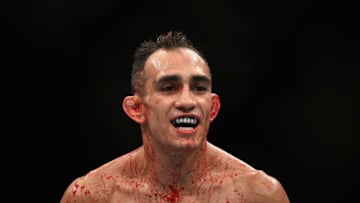 LAS VEGAS, NV - OCTOBER 06: Tony Ferguson looks on while competing against Anthony Pettis in their lightweight bout during the UFC 229 event inside T-Mobile Arena on October 6, 2018 in Las Vegas, Nevada. (Photo by Harry How/Getty Images)