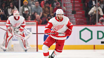 MONTREAL, CANADA - DECEMBER 02: J.T. Compher #37 of the Detroit Red Wings skates during the third period against the Montreal Canadiens at the Bell Centre on December 2, 2023 in Montreal, Quebec, Canada. The Detroit Red Wings defeated the Montreal Canadiens 5-4 in overtime. (Photo by Minas Panagiotakis/Getty Images)