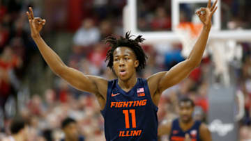 COLUMBUS, OHIO - MARCH 05: Ayo Dosunmu #11 of the Illinois Fighting Illini celebrates after a play in the game against the Ohio State Buckeyes at Value City Arena on March 05, 2020 in Columbus, Ohio. (Photo by Justin Casterline/Getty Images)