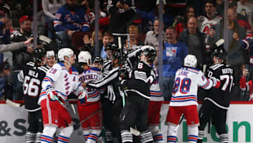 New Jersey Devils, New York Rangers. (Photo by Bruce Bennett/Getty Images)