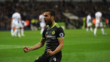 WEST BROMWICH, ENGLAND - MAY 12: Cesc Fabregas of Chelsea celebrates his sides first goal during the Premier League match between West Bromwich Albion and Chelsea at The Hawthorns on May 12, 2017 in West Bromwich, England. (Photo by Laurence Griffiths/Getty Images)