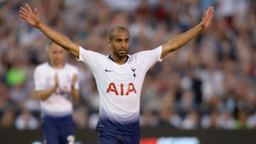 Jul 25, 2018; San Diego, CA, USA; Tottenham Hotspur midfielder Lucas Moura (27) Mandatory Credit: Orlando Ramirez-USA TODAY Sports