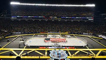 The Pittsburgh Penguins vs. The Philadelphia Flyers. (Photo by Matt Kincaid/Getty Images)