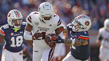 Auburn football fans swarmed Mississippi State writer Stefan Krajisnik of the Clarion Ledger for his prediction that the Tigers would win 4 games in 2022 Mandatory Credit: John Reed-USA TODAY Sports