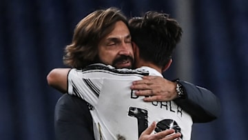 Juventus, Paulo Dybala, Andrea Pirlo (Photo by MARCO BERTORELLO/AFP via Getty Images)