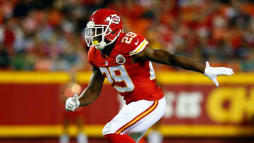 KANSAS CITY, MO - AUGUST 21: Strong safety Eric Berry #29 of the Kansas City Chiefs in action during the preaseason game against the Seattle Seahawks at Arrowhead Stadium on August 21, 2015 in Kansas City, Missouri. (Photo by Jamie Squire/Getty Images)