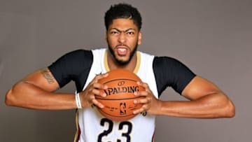 Sep 23, 2016; New Orleans, LA, USA; New Orleans Pelicans Anthony Davis (23) poses for a portrait during media day at the Smoothie King Center. Mandatory Credit: Derick E. Hingle-USA TODAY Sports