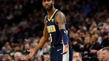 MINNEAPOLIS, MN - APRIL 11: Will Barton #5 of the Denver Nuggets reacts during the game against the Minnesota Timberwolves on April 11, 2018 at the Target Center in Minneapolis, Minnesota. The Timberwolves defeated the Nuggets 112-106. NOTE TO USER: User expressly acknowledges and agrees that, by downloading and or using this Photograph, user is consenting to the terms and conditions of the Getty Images License Agreement. (Photo by Hannah Foslien/Getty Images)