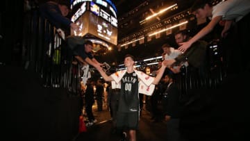 Brooklyn Nets Rodions Kurucs. Mandatory Copyright Notice: Copyright 2018 NBAE (Photo by Nathaniel S. Butler/NBAE via Getty Images)