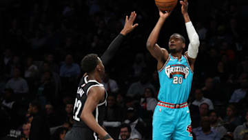 Memphis Grizzlies wing Josh Jackson shoots the ball. (Photo by Al Bello/Getty Images)