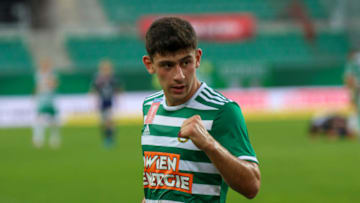 Yusuf Demir of Rapid. (Photo by Johann Schwarz/SEPA.Media /Getty Images)