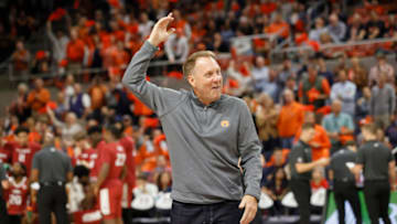 Auburn footballJan 7, 2023; Auburn, Alabama, USA; Auburn Tigers football coach Hugh Freeze is introduced during the first half of a basketball game between Auburn and the Arkansas Razorbacks at Neville Arena. Mandatory Credit: John Reed-USA TODAY Sports