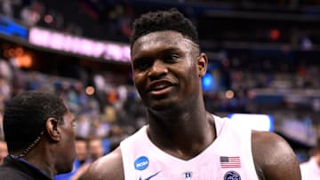 Duke basketball forward Zion Williamson (Photo by Lance King/Getty Images)
