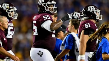 Kenyon Green, Texas A&M football Mandatory Credit: Maria Lysaker-USA TODAY Sports