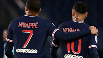 Paris Saint-Germain's French forward Kylian MBappe ((Photo by FRANCK FIFE/AFP via Getty Images)