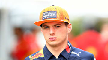 SOCHI, RUSSIA - SEPTEMBER 26: Max Verstappen of Netherlands and Red Bull Racing walks in the Paddock during previews ahead of the F1 Grand Prix of Russia at Sochi Autodrom on September 26, 2019 in Sochi, Russia. (Photo by Clive Mason/Getty Images)