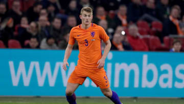 AMSTERDAM, NETHERLANDS - MARCH 23: Matthijs de Ligt of Holland during the International Friendly match between Holland v England at the Johan Cruijff Arena on March 23, 2018 in Amsterdam Netherlands (Photo by Eric Verhoeven/Soccrates/Getty Images)