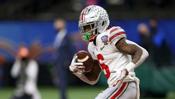 Jameson Williams, Ohio State Buckeyes. (Mandatory Credit: Chuck Cook-USA TODAY Sports)