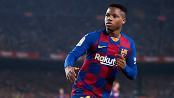 Anssumane Fati of FC Barcelona. (Photo by Quality Sport Images/Getty Images)