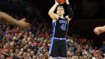 Duke basketball forward Jack White (Photo by Ryan M. Kelly/Getty Images)