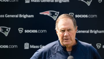 FOXBOROUGH, MA - JULY 29, 2021: New England Patriots Head Coach Bill Belichick (Photo by Kathryn Riley/Getty Images)
