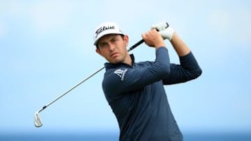 PORTRUSH, NORTHERN IRELAND - JULY 20: Patrick Cantlay of The United States of America plays his shot off the third teeduring the third round of the 148th Open Championship held on the Dunluce Links at Royal Portrush Golf Club on July 20, 2019 in Portrush, United Kingdom. (Photo by Andrew Redington/Getty Images)